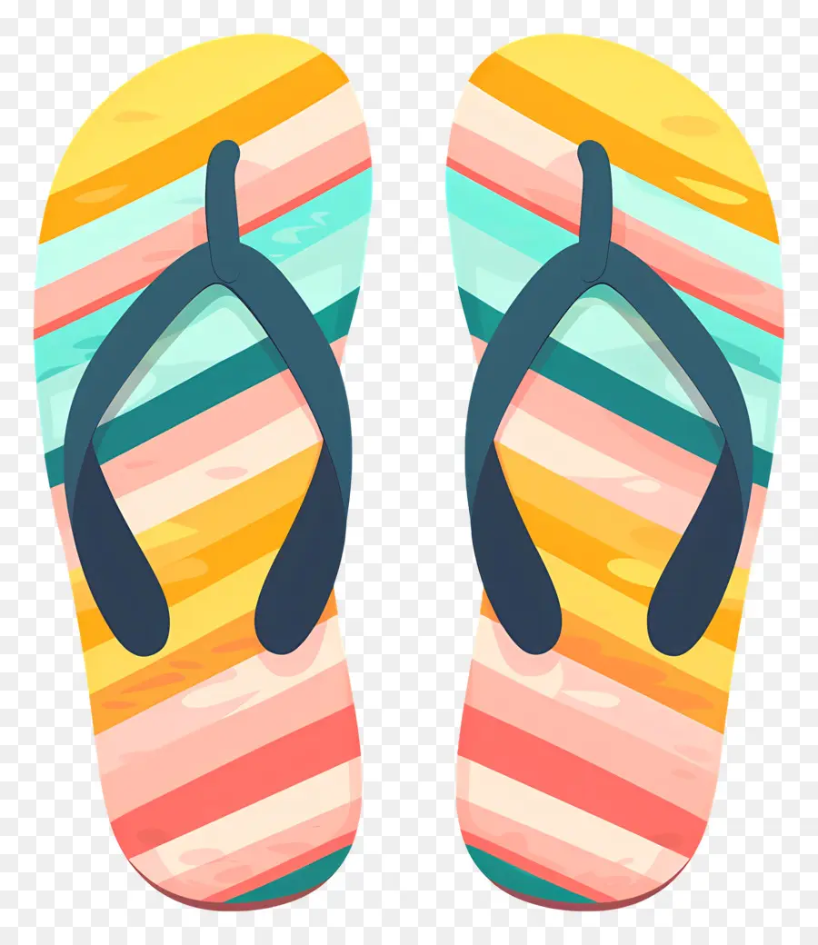 Flip Flops，Chinelos Coloridos PNG