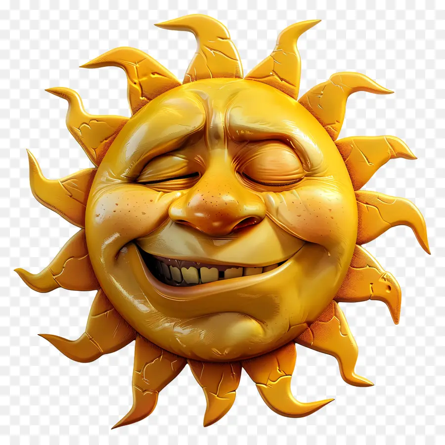 Face Do Sol，Emoji PNG