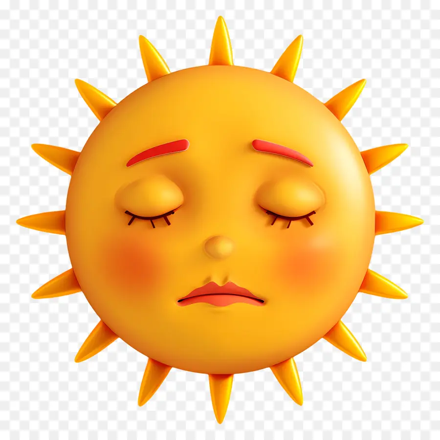 Face Do Sol，Emoji PNG