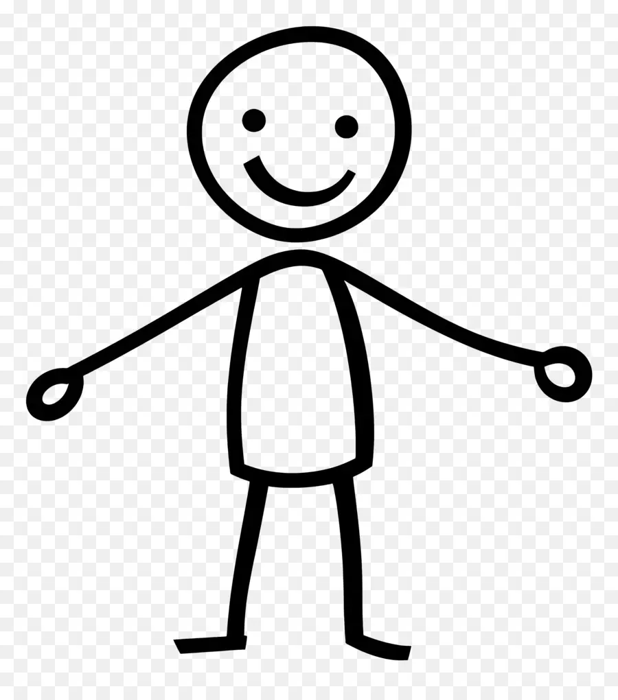 Figura De Bastão De Crianças，Stick Figure PNG