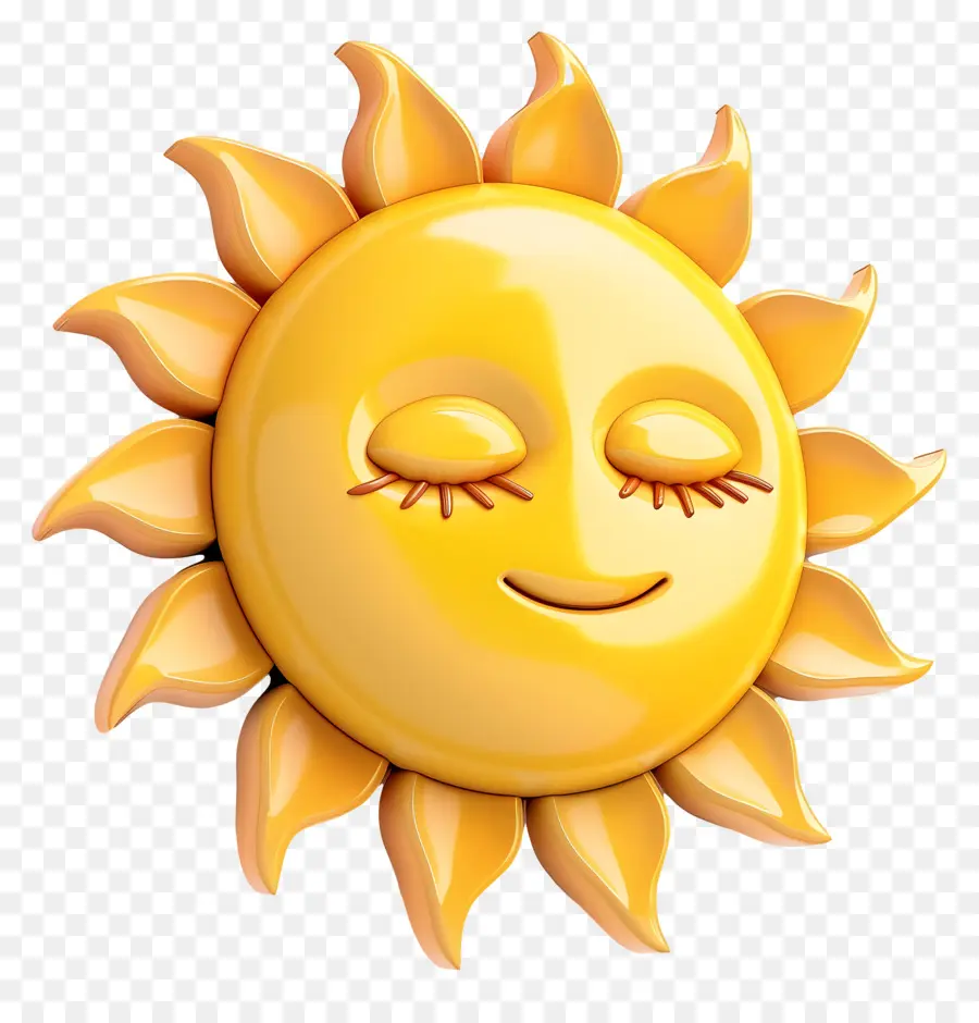 Face Do Sol，Emoji PNG