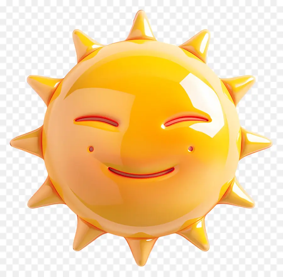 Face Do Sol，Emoji PNG