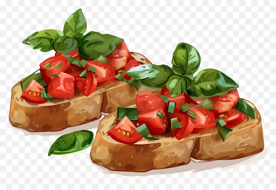 Bruschetta，Pão Torrado PNG