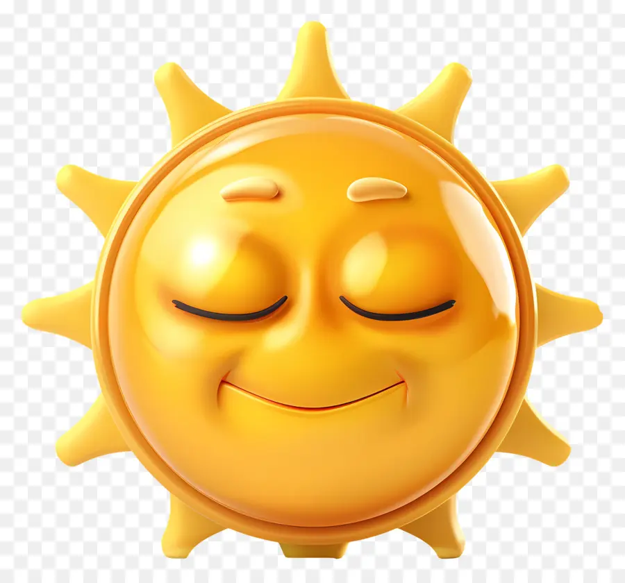 Face Do Sol，Emoji PNG