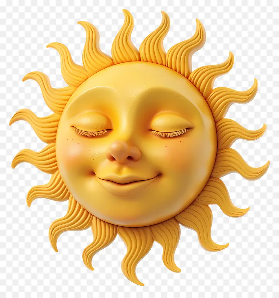 Face Do Sol，Emoji PNG