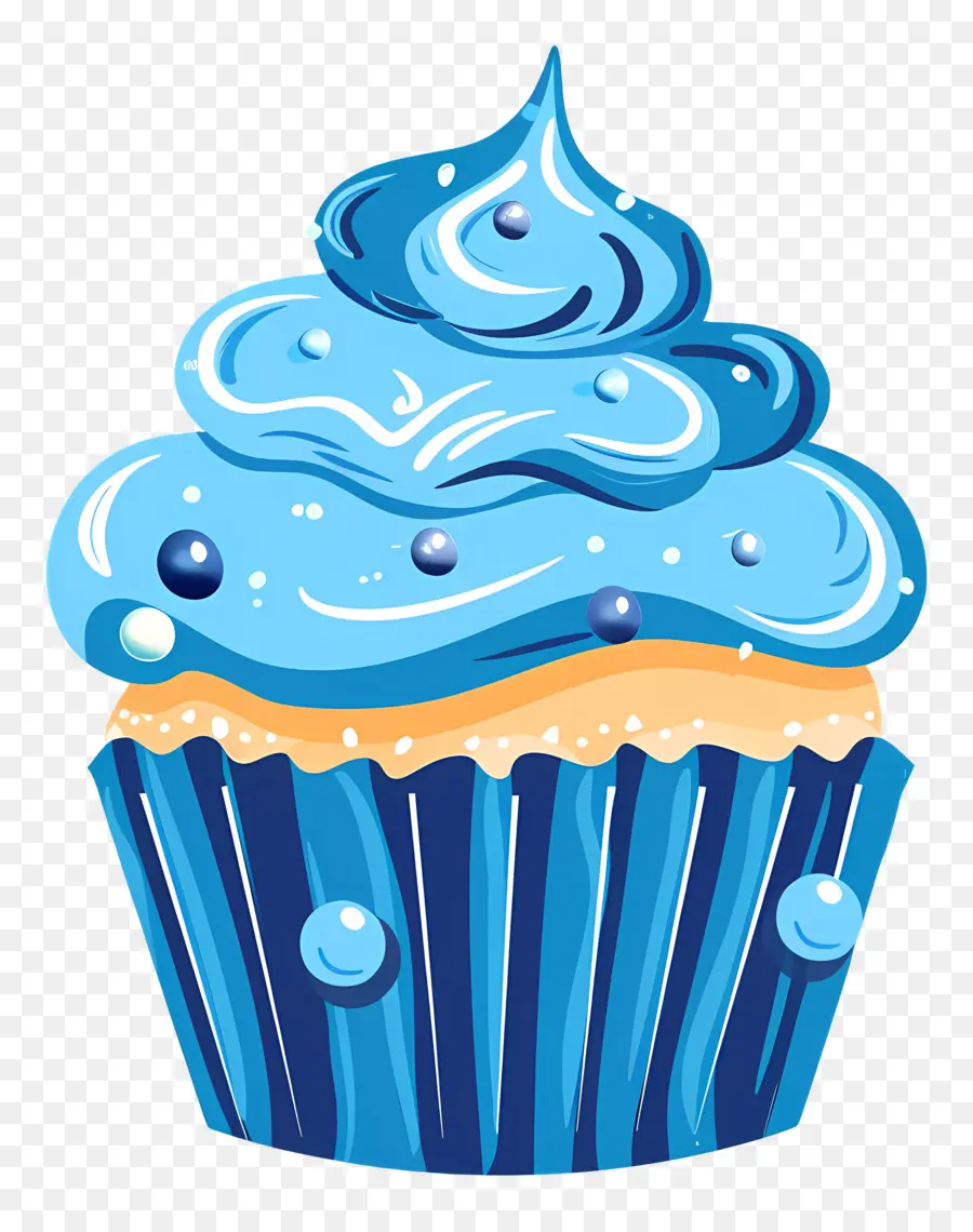 Cupcake，Cupcake Azul PNG