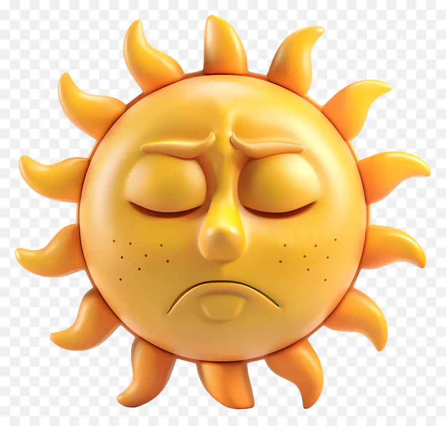 Face Do Sol，Emoji PNG