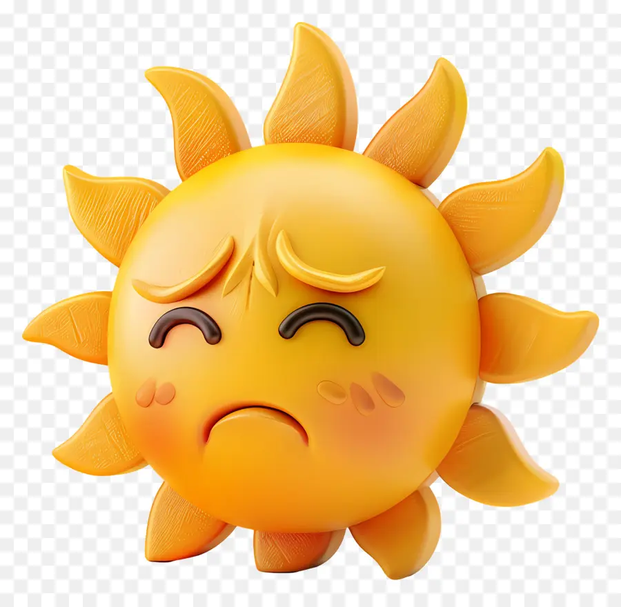 Face Do Sol，Emoji PNG