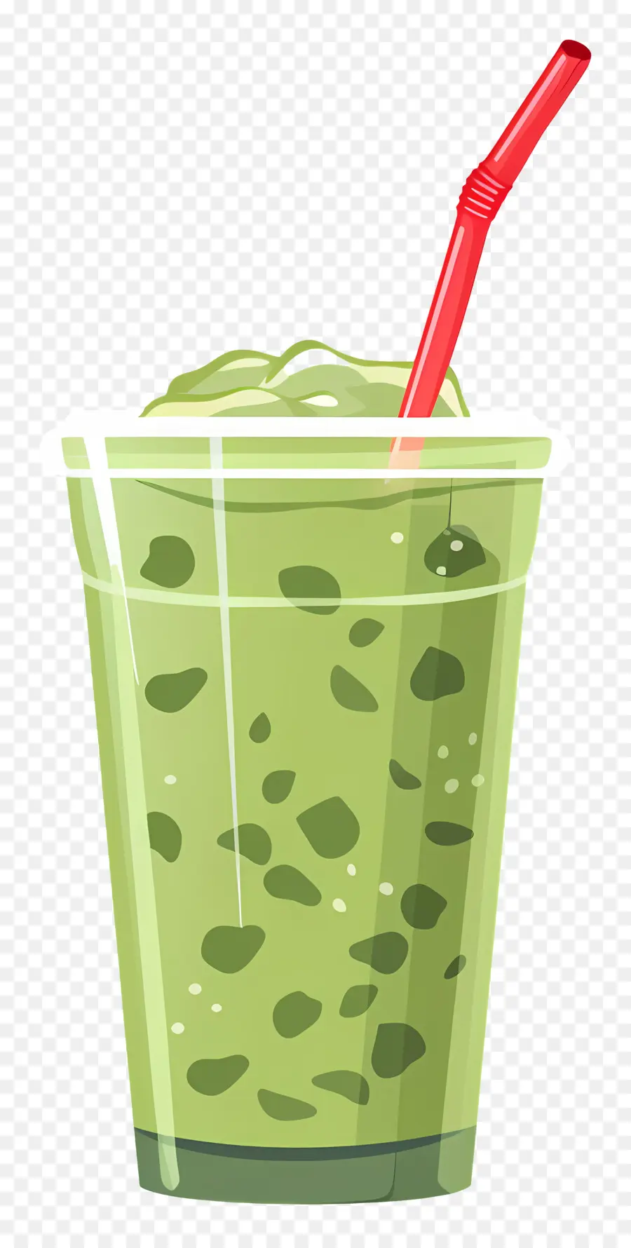 Bebida Matcha，Smoothie Verde PNG