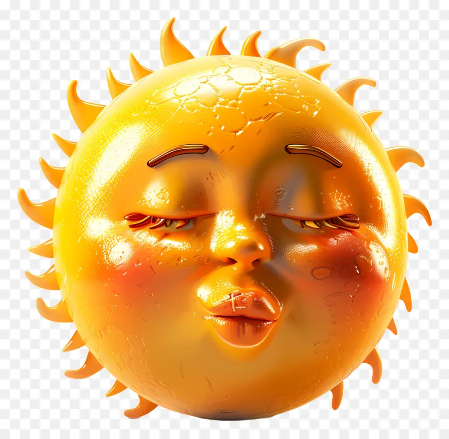 Face Do Sol，Emoji PNG