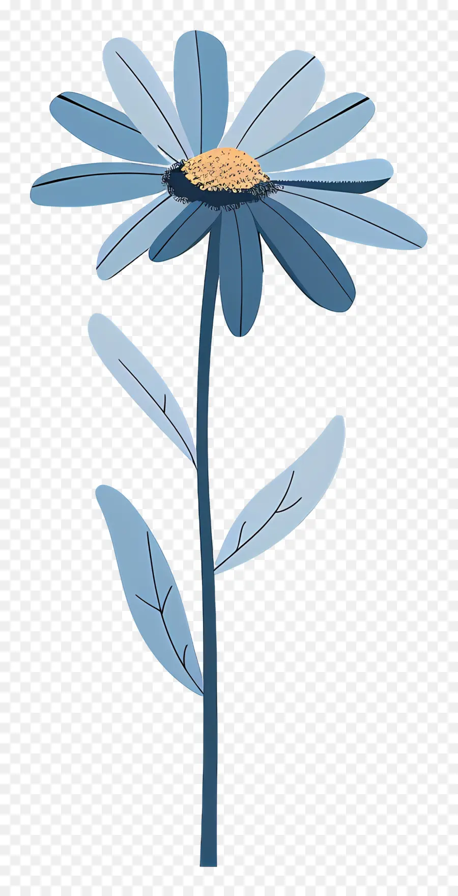 Margarida Azul，Flor Azul PNG