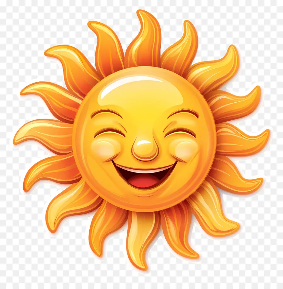 Face Do Sol，Emoji PNG