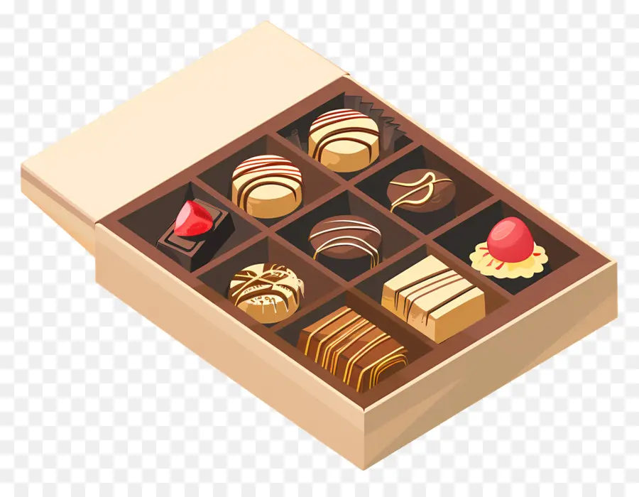 Caixa De Chocolate，Chocolate PNG
