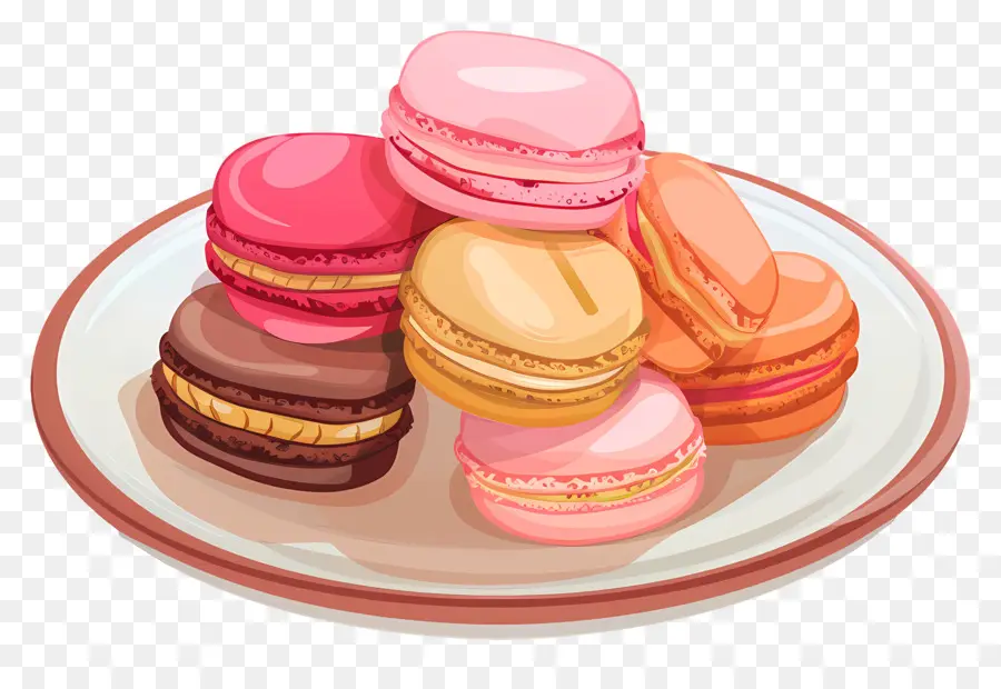 Macarons，Sobremesa PNG