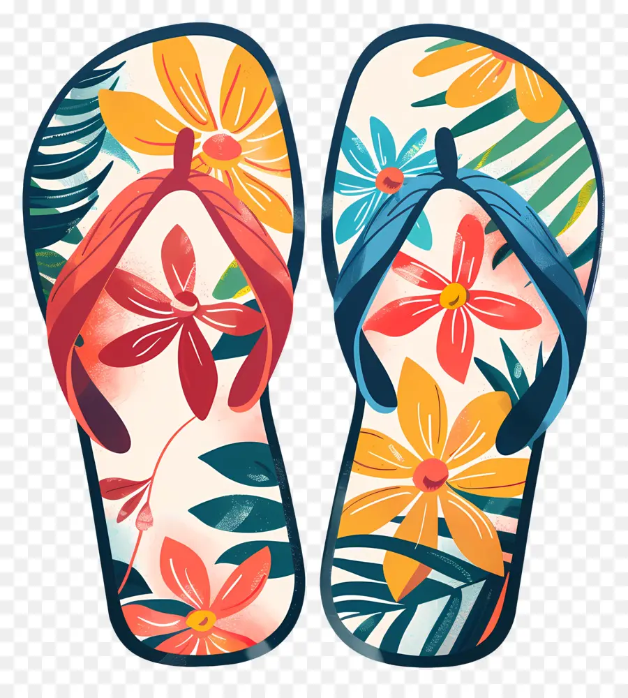 Flip Flops，Chinelos Tropicais PNG