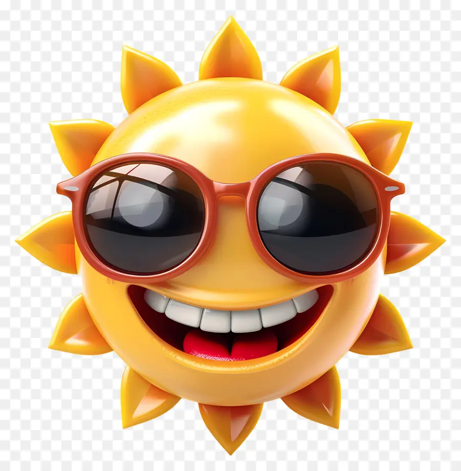 Face Do Sol，Emoji PNG