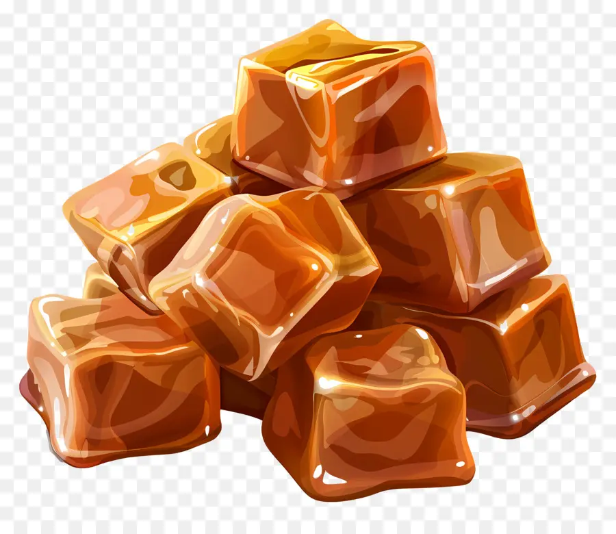 Caramelo Caramelo，Transparente Cubos De Gelo PNG