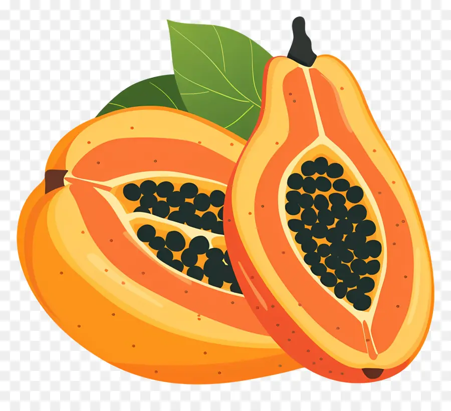 Mamão，Frutas PNG