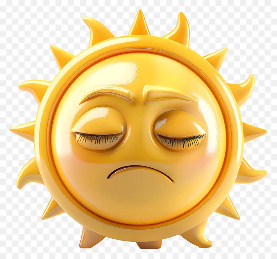 Face Do Sol，Emoji PNG