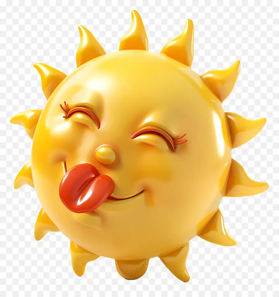 Face Do Sol，Emoji PNG