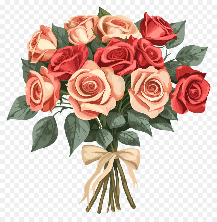 Rose Bouquet，Rosas PNG