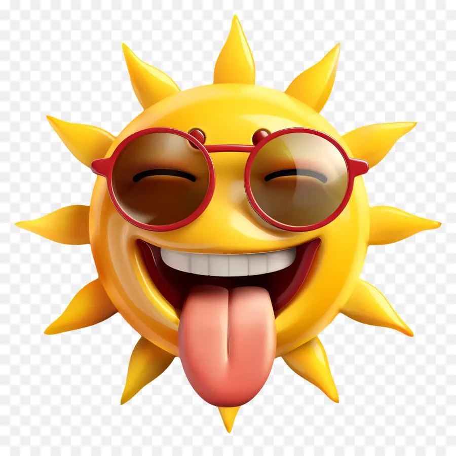 Face Do Sol，Emoji PNG