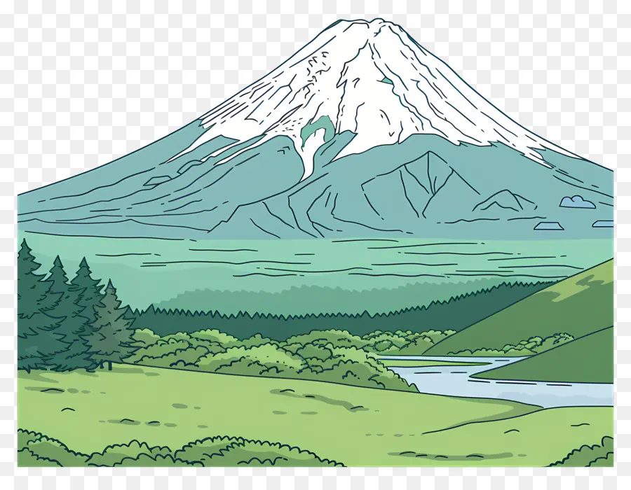 Fuji, A Montanha，Montanha PNG