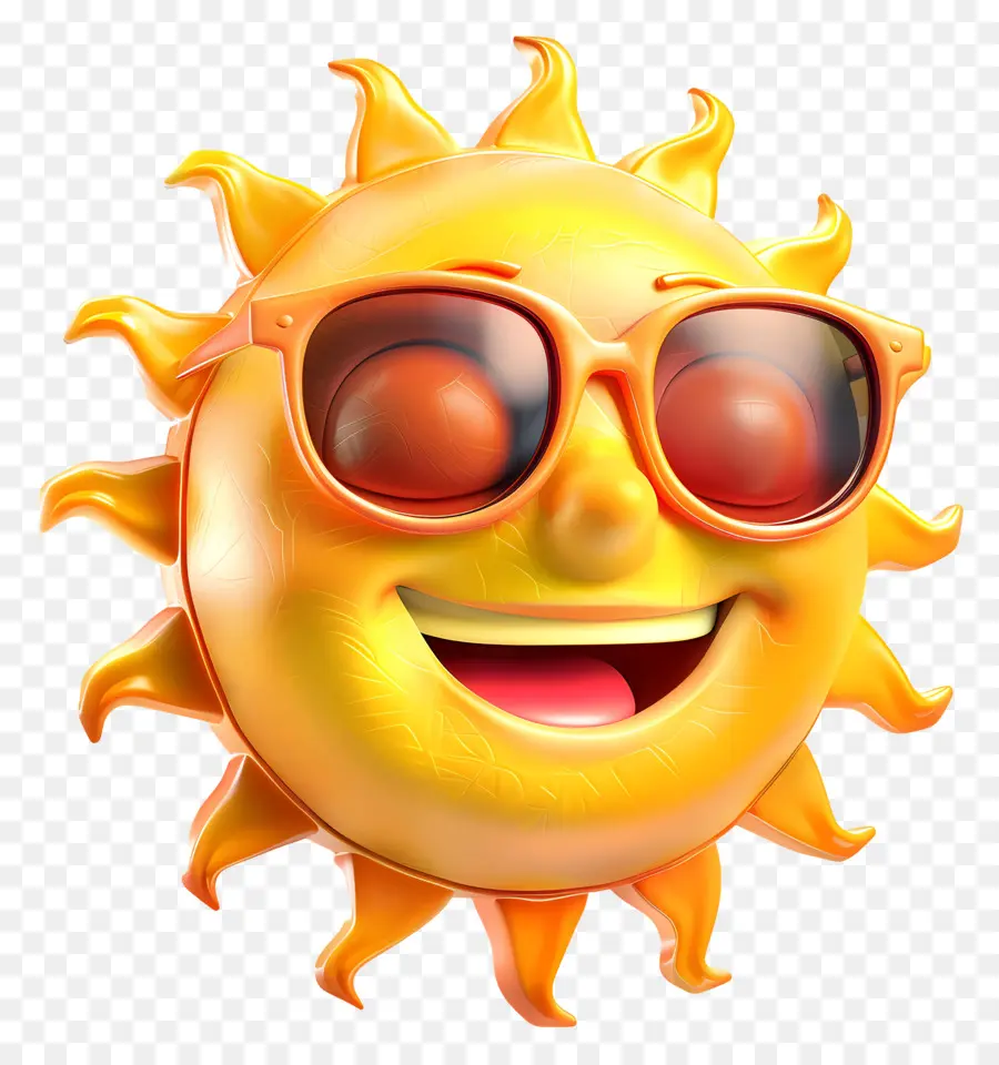 Face Do Sol，Emoji PNG