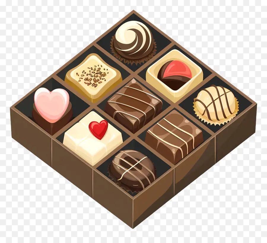 Caixa De Chocolate，Chocolates Do Dia Dos Namorados PNG