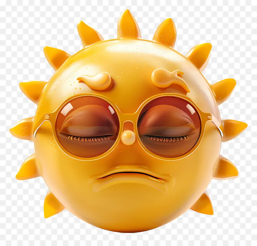 Face Do Sol，Emoji PNG