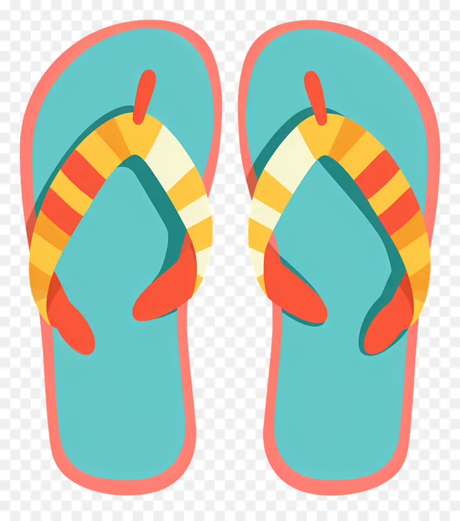 Flip Flops，Colorido PNG