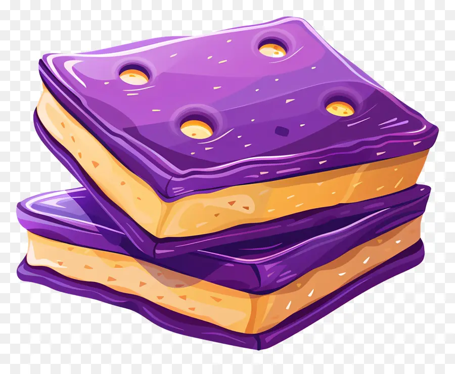 Cookies，Sanduíche Roxo PNG