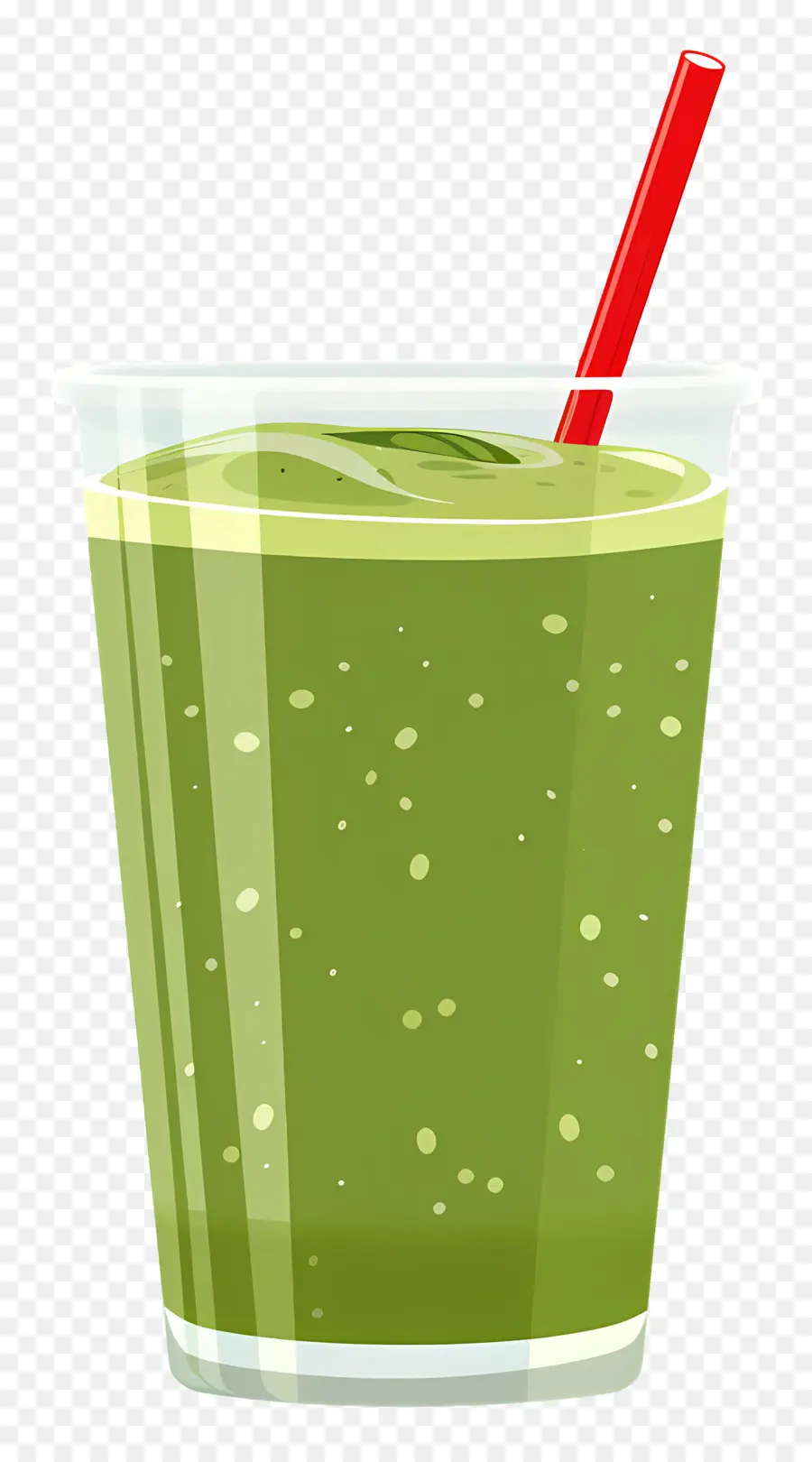 Bebida Matcha，Smoothie Verde PNG