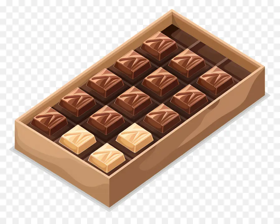 Caixa De Chocolate，Chocolate PNG