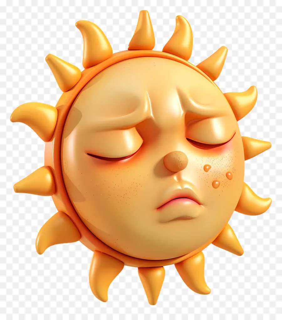 Face Do Sol，Emoji PNG