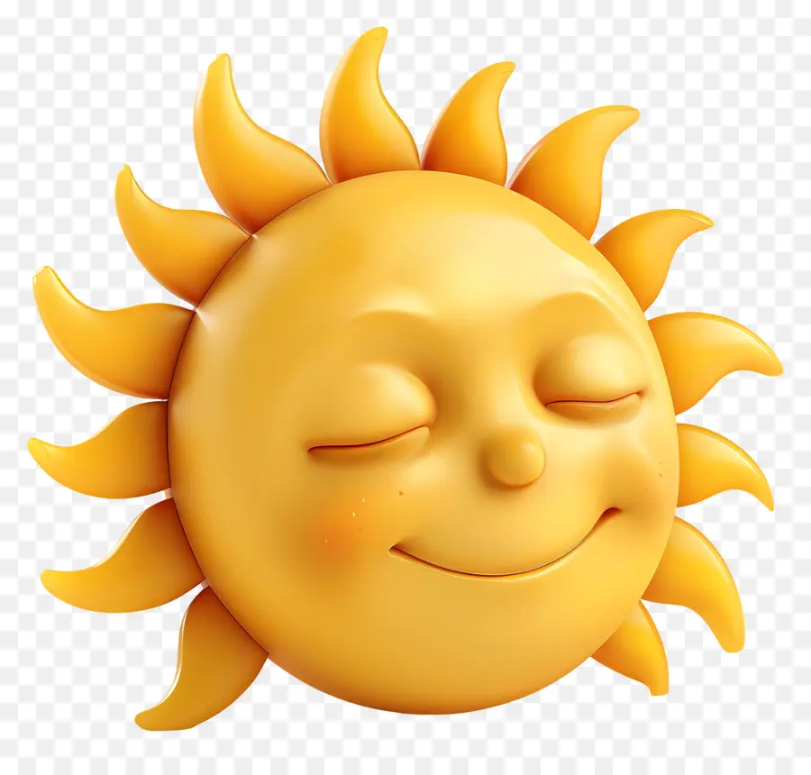 Face Do Sol，Emoji PNG