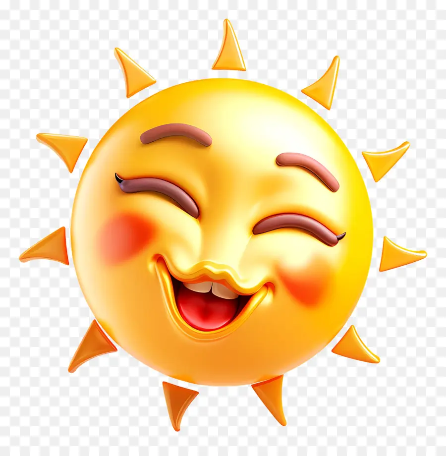 Face Do Sol，Emoji PNG