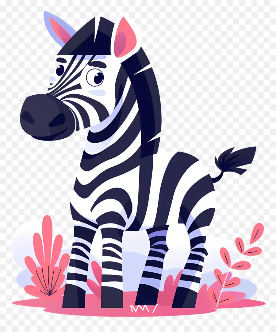 Zebra Dos Desenhos Animados，Grama PNG