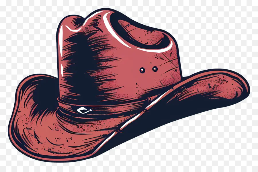 Chapéu De Cowboy，Chapéu De Vaqueiro Vermelho PNG