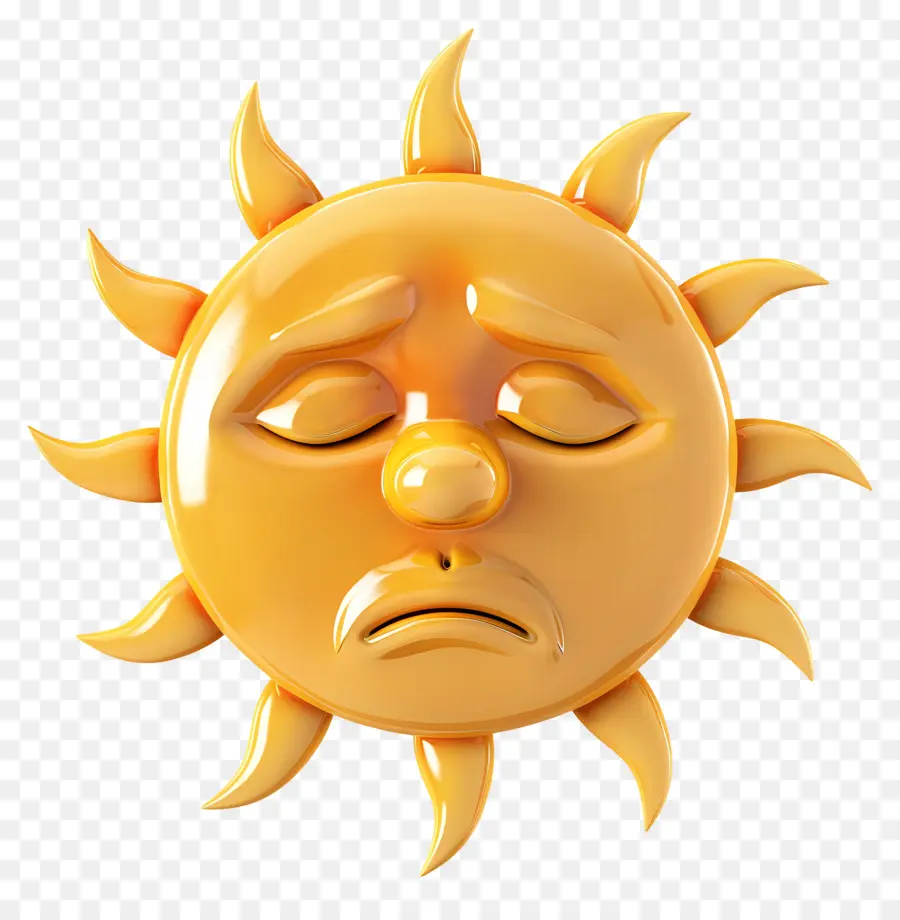 Face Do Sol，Emoji PNG