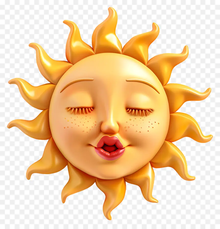 Face Do Sol，Emoji PNG