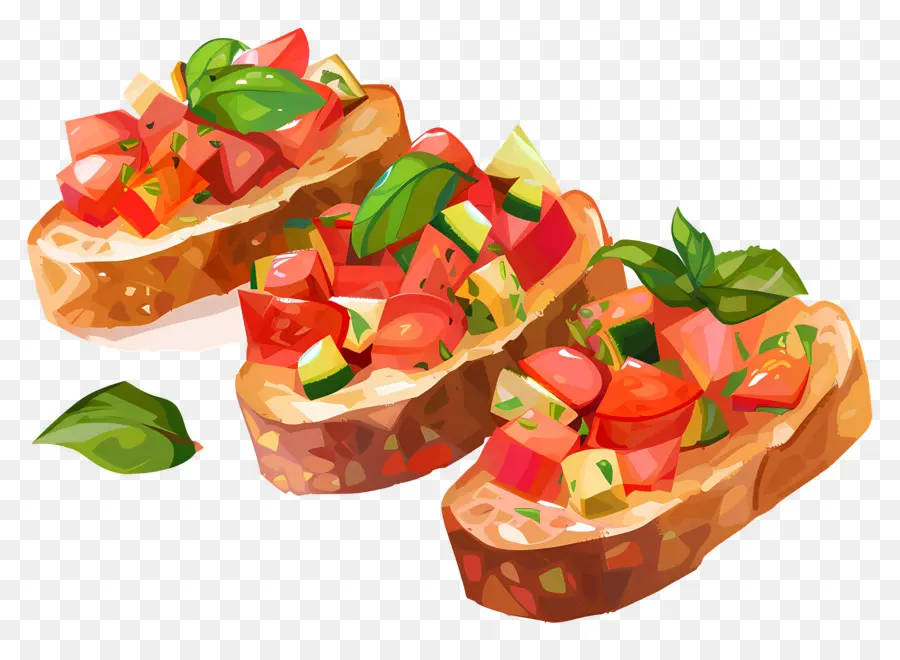 Bruschetta，Pão Torrado PNG