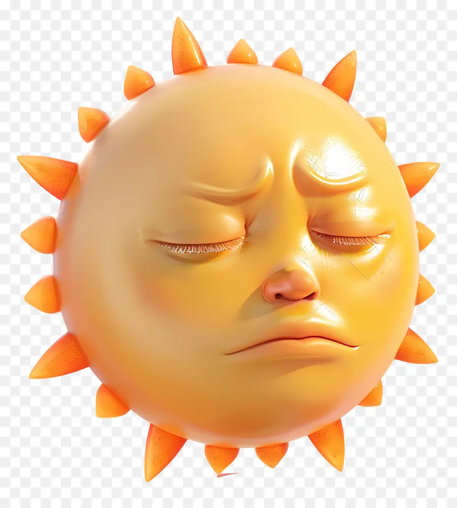 Face Do Sol，Emoji PNG