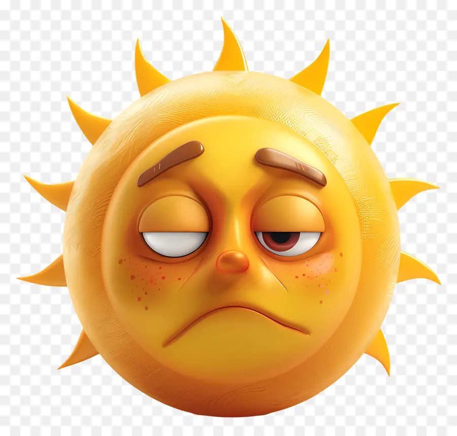 Face Do Sol，Emoji PNG