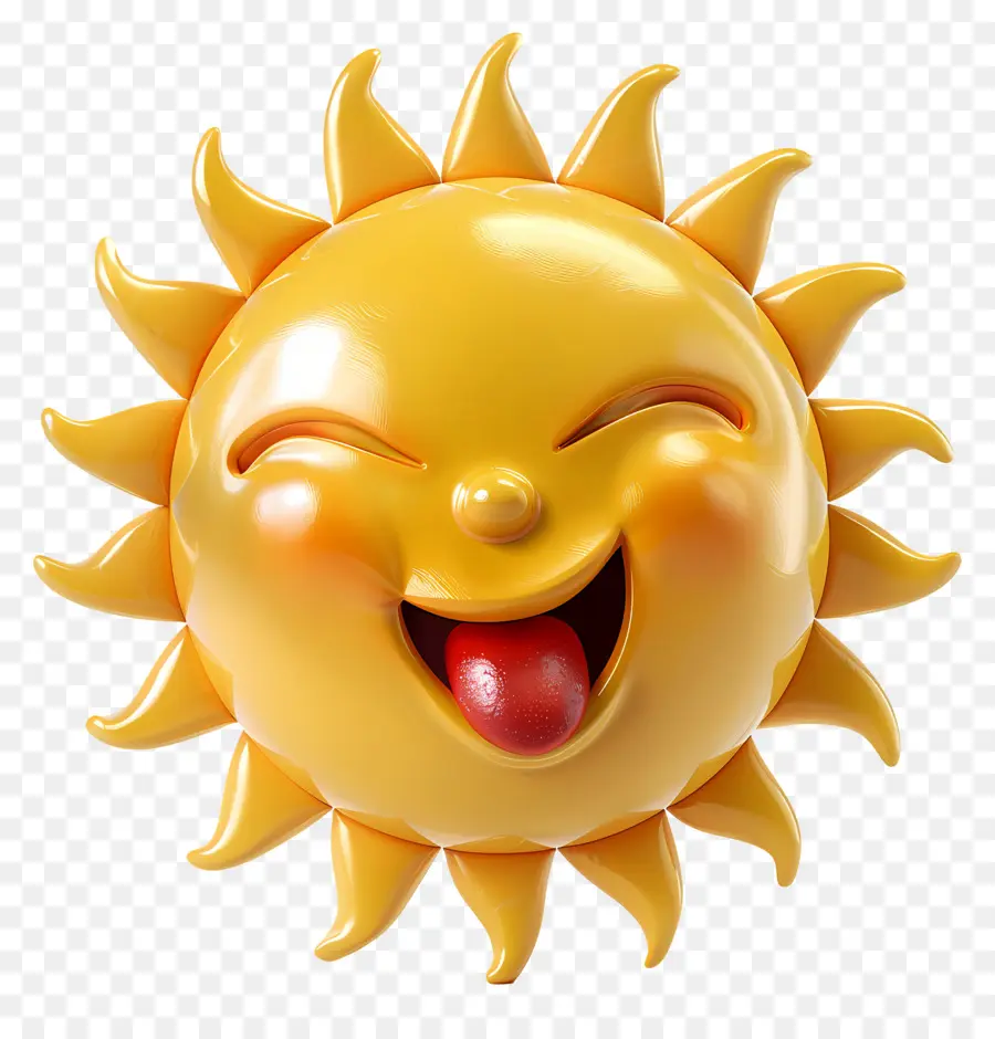 Face Do Sol，Emoji PNG