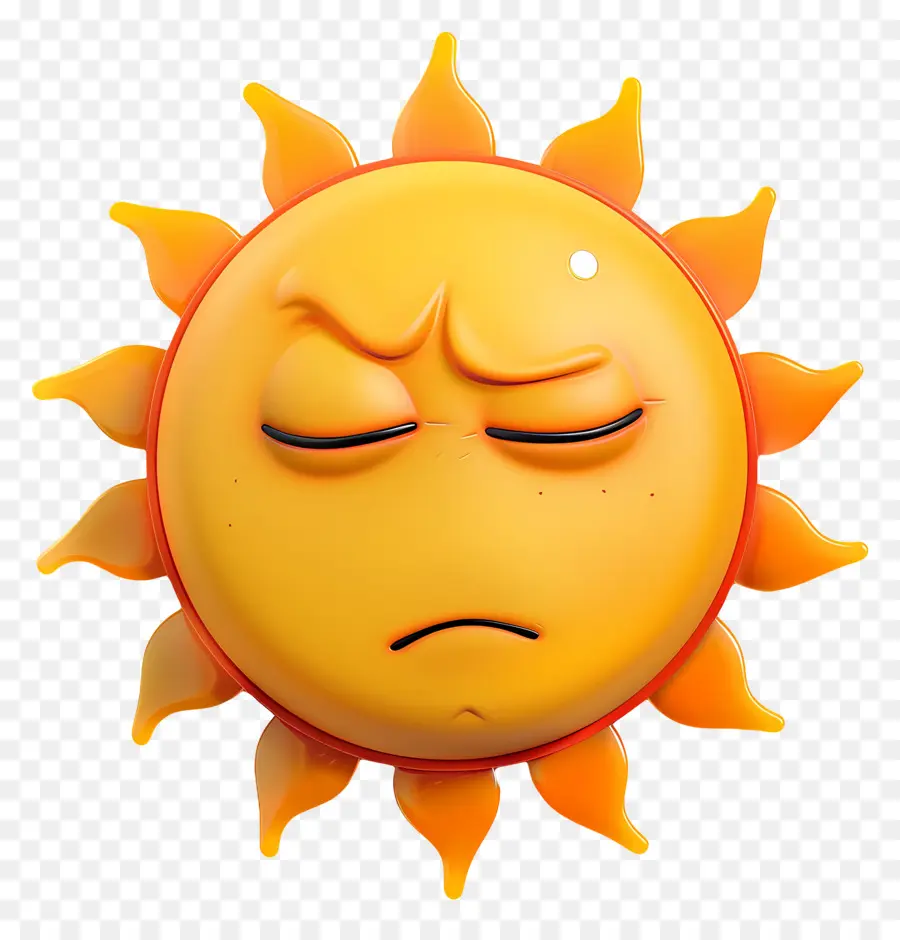 Face Do Sol，Emoji PNG