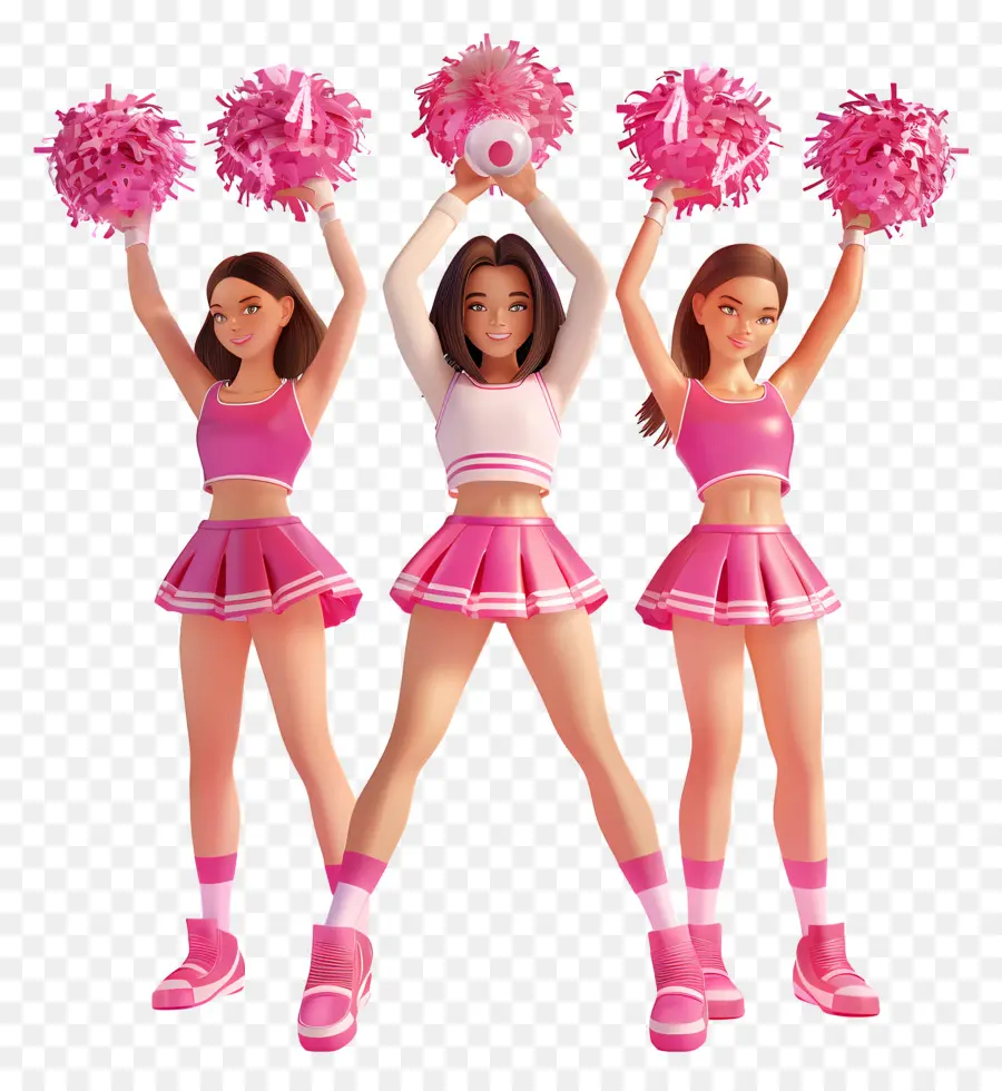 Cheerleaders，Uniformes Rosa PNG