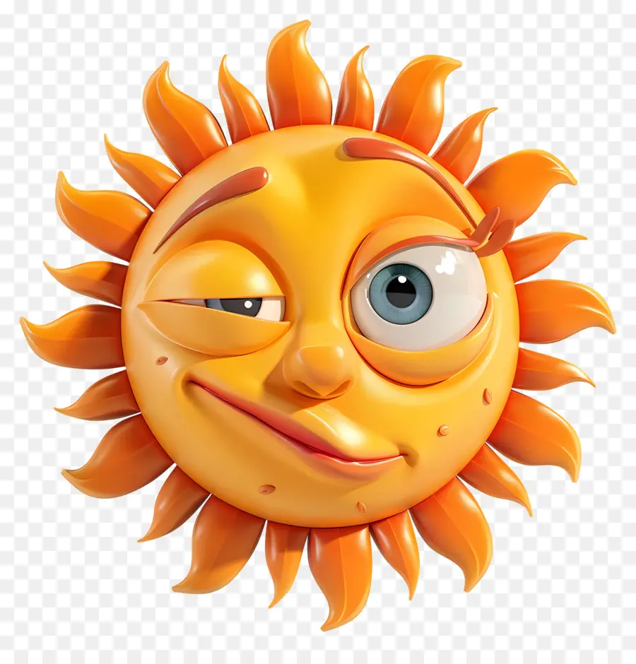 Face Do Sol，Emoji PNG