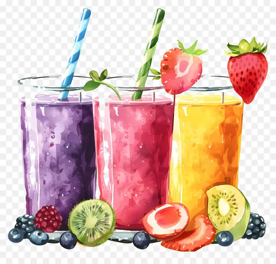 Smoothies，Frutas PNG