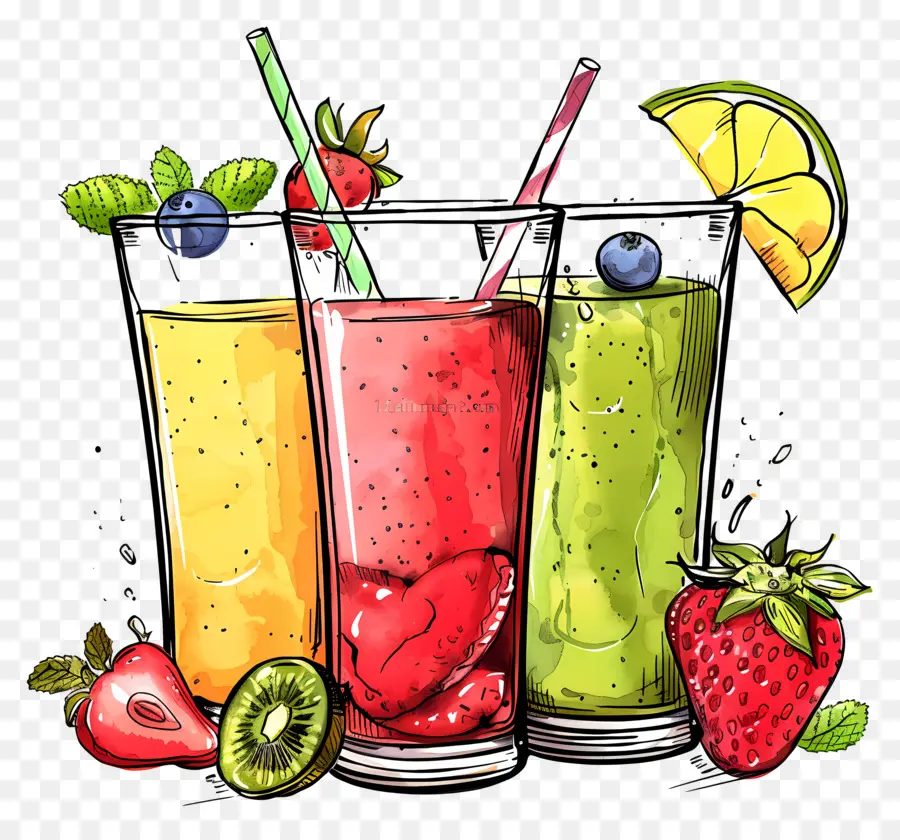 Smoothies，Smoothies De Frutas PNG